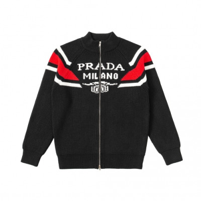 Prada  Unisex Zip-up Sweaters Black - 프라다 2021 남/녀 집업 스웨터 Pra2556x Size(s - l) 블랙