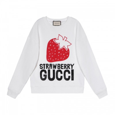 Gucci  Unisex Logo Crew-neck Cotton Tshirts White - 구찌 2021 남성 로고 코튼 크루넥 코튼 긴팔티 Guc04520x Size(s - l) 화이트