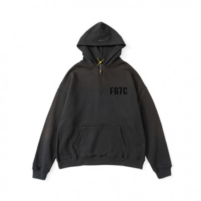 Fear of god  Unisex Logo Oversize Cotton Hoodie Black - 피어오브갓 2021 남/녀 로고 오버사이즈 코튼 후드티 Fea0378x Size(s - xl) 블랙