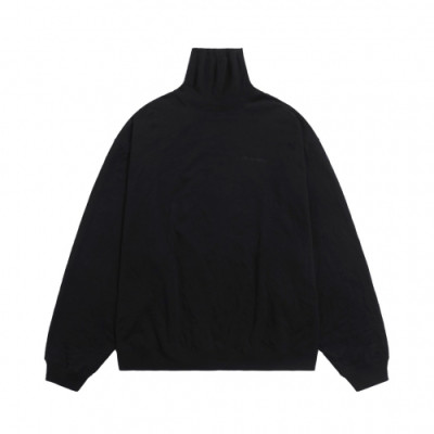 Balenciaga  Unisex Logo Crew-neck Cotton Tshirts Black - 발렌시아가 2021 남성 로고 크루넥 코튼 맨투맨 Bal01279x Size(s - l) 블랙