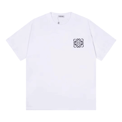 Loewe  Unisex Smile Short Sleeved Tshirts White - 로에베  남/녀 폴로 반팔티 Loe0540x Size(s - xl) 화이트