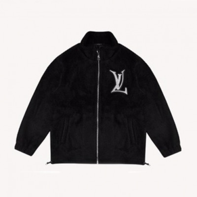 Louis vuitton  Mens Logo Leather Jackets Black - 루이비통 2021 남성 로고 가죽 자켓 Lou03898x Size(s - xl) 블랙