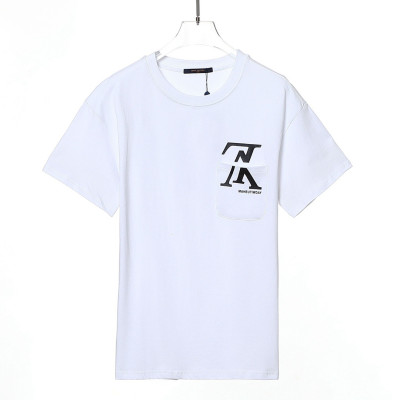 Louis vuitton  Unisex Logo Short Sleeved Tshirts White - 루이비통 2022 남/녀 로고 반팔티 Lou03904x Size(xs - l) 화이트