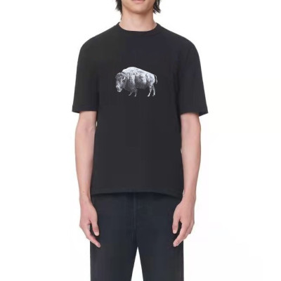 LANVIN Unisex Tshirts Black - 랑방 2022 남/녀 로고 반팔티 - Lan25x