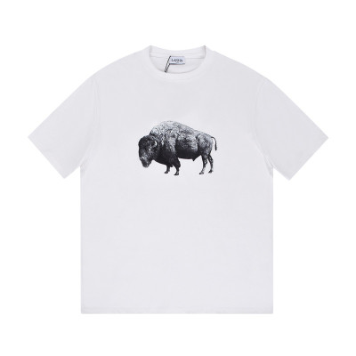 LANVIN Unisex Tshirts White - 랑방 2022 남/녀 로고 반팔티 - Lan26x