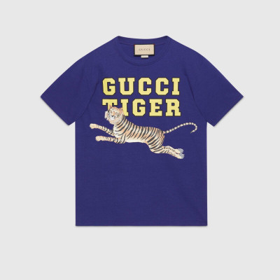 Gucci  Unisex Logo Short Sleeved Tshirts Blue - 구찌 2022 남/녀 로고 반팔티 Guc04545x Size(xs - xl) 블루