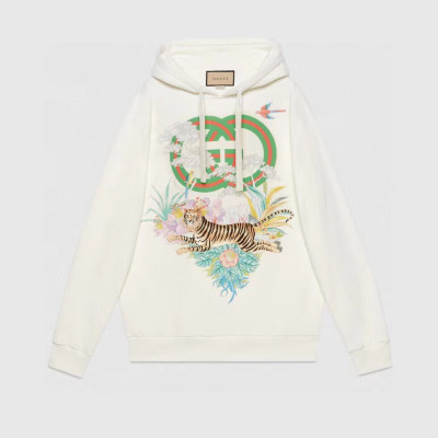 Gucci  Unisex Logo Casual Hoodie Ivory - 구찌 2022 남/녀 로고 캐쥬얼 후드티 Guc04551x Size(xs - xl) 아이보리