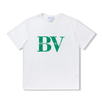 보테가 남자 크루넥 화이트 반팔티 - Unisex White Short-sleeved Tshirts - bot0202x