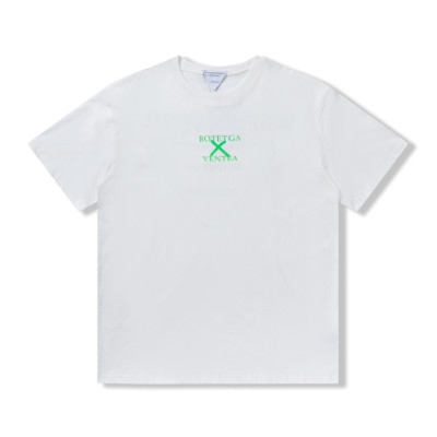 보테가 남자 크루넥 화이트 반팔티 - Unisex White Tshirts - bot0210x