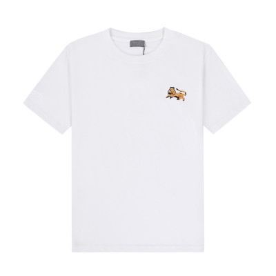 디올 남자 크루넥 화이트 반팔티 - Unisex White Tshirts - dio01682x