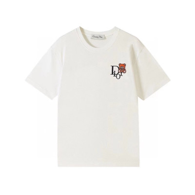 디올 남성 크루넥 화이트 반팔티 - Mens White Tshirts - dio01700x