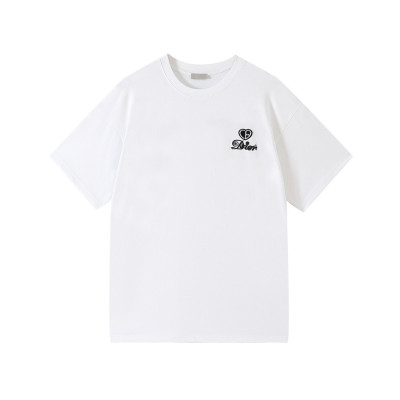 디올 남성 크루넥 화이트 반팔티 - Mens White Tshirts - dio01716x