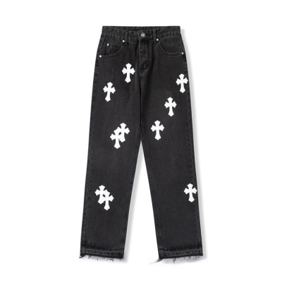 크롬하츠 남성 트렌디 블랙 청바지 - Mens Black Jeans - chr0442x