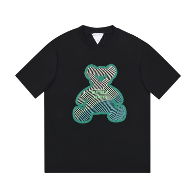 보테가 남성 크루넥 블랙 반팔티 - Mens Black Tshirts - bot0258x