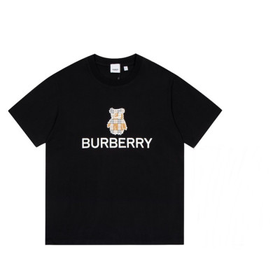 버버리 남성 크루넥 블랙 반팔티 - Burberry Mens Black Tshirts - bur4253x