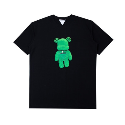 보테가 남성 크루넥 블랙 반팔티 - Mens Black Tshirts - bot0263x