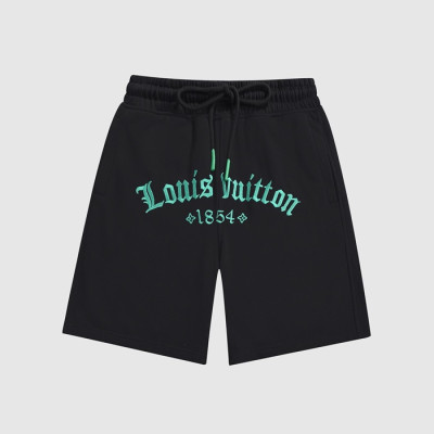 루이비통 남성 블랙 반바지 - Mens Black Half-pants - lou04066x