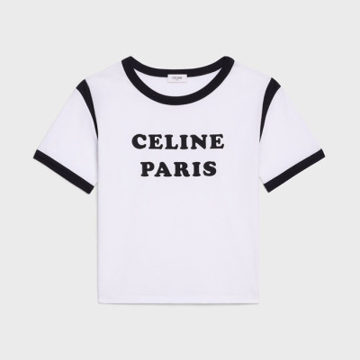 셀린느 여성 화이트 반팔티 - Celine Womens White Tshirts - cel237x