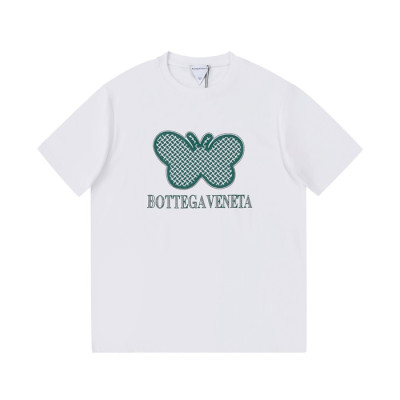 보테가 남성 크루넥 화이트 반팔티 - Mens White Tshirts - bot0266x