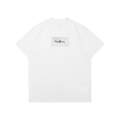 메종마르지엘라 남성 크루넥 화이트 반팔티 - Mens White Tshirts - mai0080x