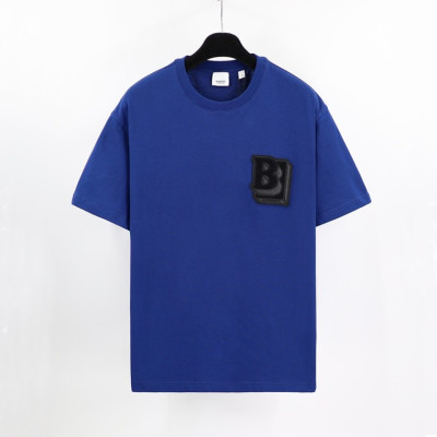 버버리 남성 클래식 블루 폴로 반팔티 - Mens Blue Tshirts - Bur04274x