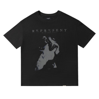 리프리젠트 남성 블랙 크루넥 반팔티 - Mens Black Tshirts - rep0045x