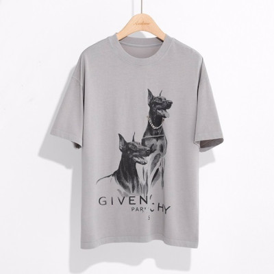 지방시 남성 크루넥 그레이 반팔티 - Mens Gray Tshirts - giv0661x