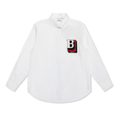 버버리 남성 클래식 화이트 셔츠 - Mens White Tshirts - bur04286x