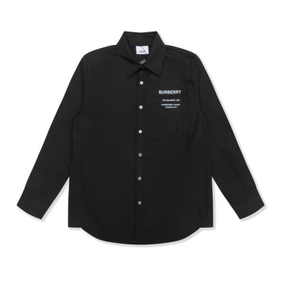 버버리 남성 클래식 블랙 셔츠 - Mens Black Tshirts - bur04289x