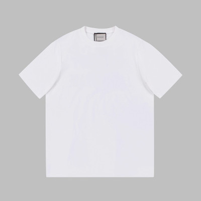 구찌 남성 크루넥 화이트 반팔티 - Mens White Tshirts - guc04761x