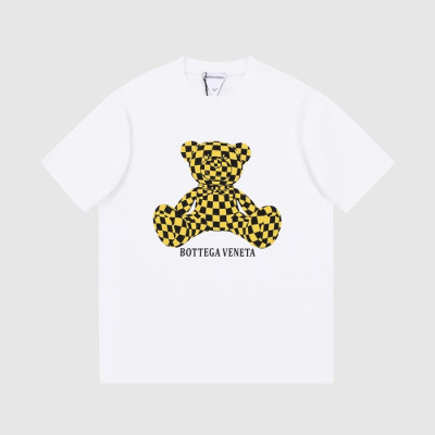 보테가 남/녀 크루넥 화이트 반팔티 - Unisex White Tshirts - bot0273x