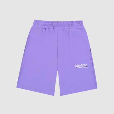 발렌시아가 남성 캐쥬얼 퍼플 반바지 - Mens Purple Half-pants - bal01417x