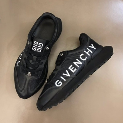 지방시 남성 이니셜 블랙 스니커즈 - Mens Black Sneakers - giv0685x