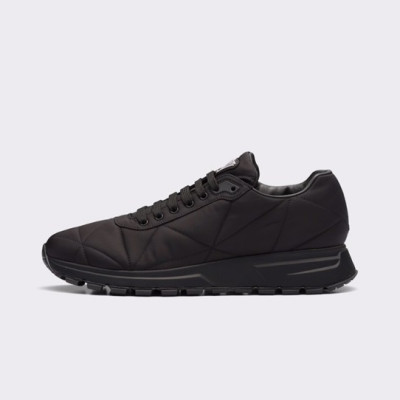 프라다 남성 클래식 블랙 스니커즈 - Mens Black Sneakers - pra02680x