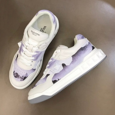 발렌티노 남/녀 스터드 퍼플 스니커즈 - Unisex Purple Sneakers - val02551x