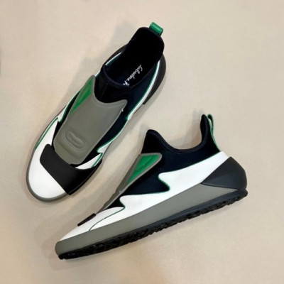 페라가모 남성 Gancini 그린 스니커즈 - Mens Green Sneakers - fer0350x