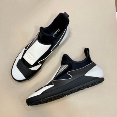 페라가모 남성 Gancini 블랙 스니커즈 - Mens Black Sneakers - fer0352x