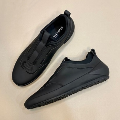 페라가모 남성 Gancini 블랙 스니커즈 - Mens Black Sneakers - fer0355x