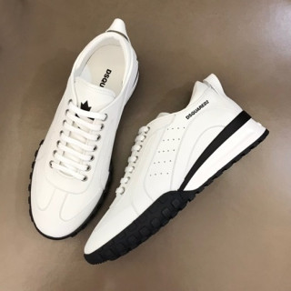 디스퀘어드 남성 트렌디 화이트 스니커즈 - Mens White Sneakers - dsq0015x