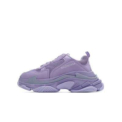 발렌시아가 남/녀 Triple S 퍼플 스니커즈 - Unisex Purple Sneakers - bal01455x
