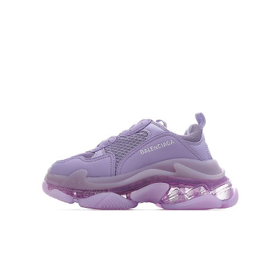 발렌시아가 남/녀 Triple S 퍼플 스니커즈 - Unisex Purple Sneakers - bal01461x