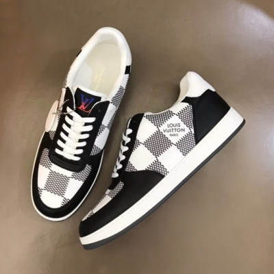 루이비통 남성 모던 블랙 스니커즈 - Mens Black Sneakers - lou04297x