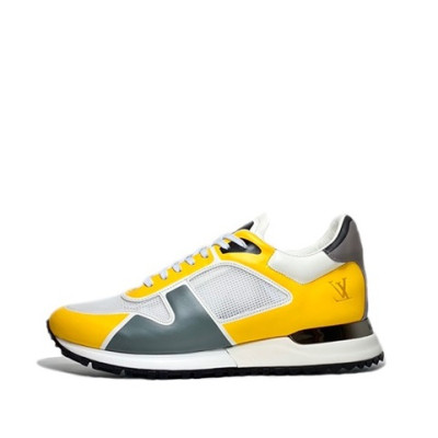루이비통 남성 Run Away 옐로우 스니커즈 - Mens Yellow Sneakers - lou04309x