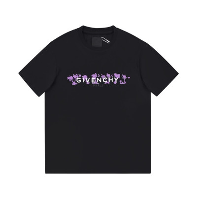 지방시 남성 크루넥 블랙 반팔티 - Mens Black Tshirts - giv0698x