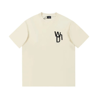 웰던 남/녀  크루넥 아이보리 반팔티 - Unisex Ivory Tshirts - wel0065x