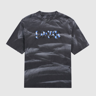 디올 남성 크루넥 블랙 반팔티 - Mens Black Tshirts - dio01787x