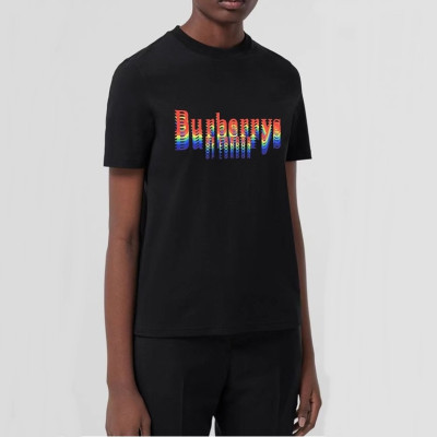 버버리 남성 블랙 크루넥 반팔티 - Mens Black Tshirts - Bur04331x