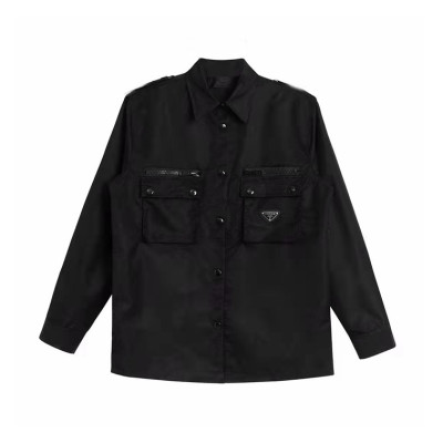 프라다 남성 모던 블랙 셔츠 - Mens Black Tshirts - pra02696x