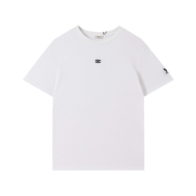 셀린느 남성 크루넥 화이트 반팔티 - Mens White Tshirts - cel0261x