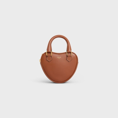 셀린느 여성 하트 카멜 미니 토트백 - Celine Womens Camel Mini Bag - cel0285x